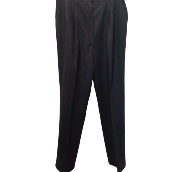 Black Wool Blend Pants size 16 - lined 4602 - Picture 3 of 7